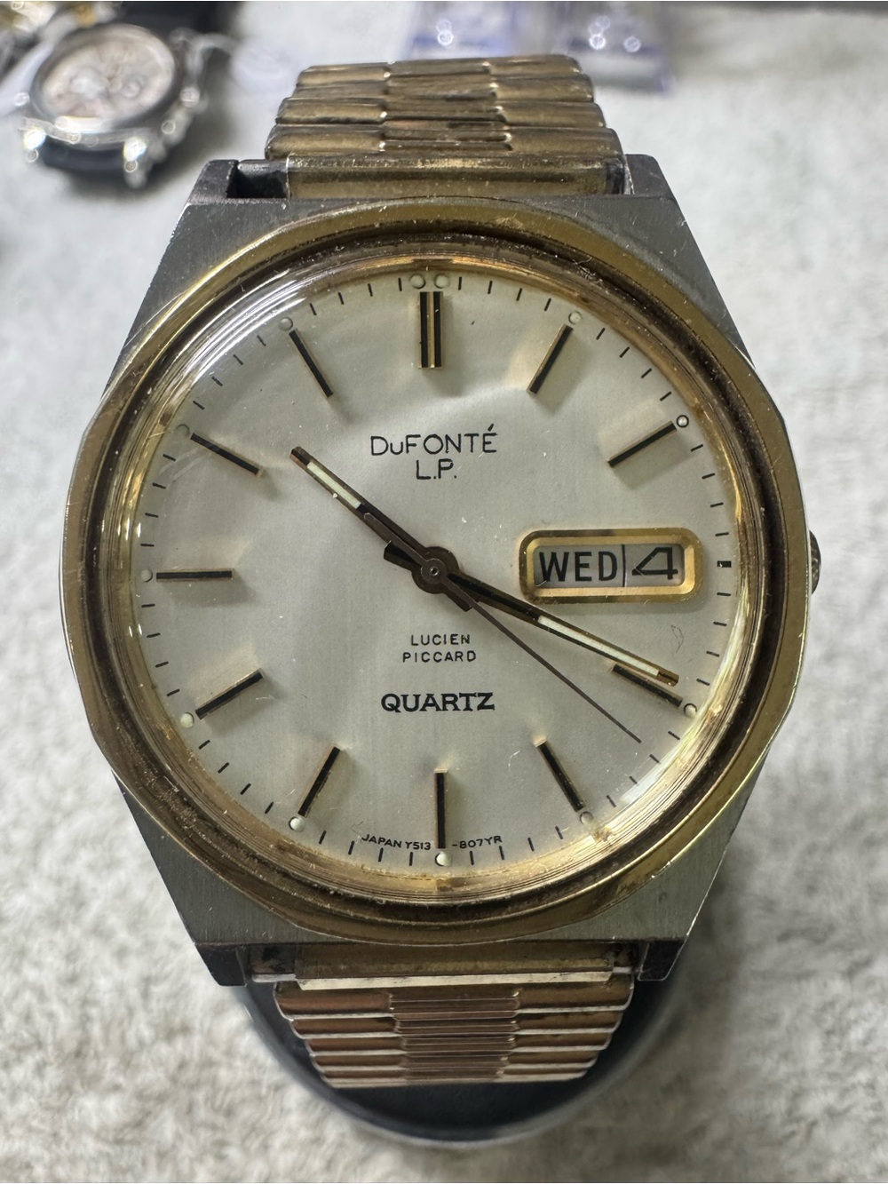 Men's Gold & Silver Tone Quartz Watch - Day/Date